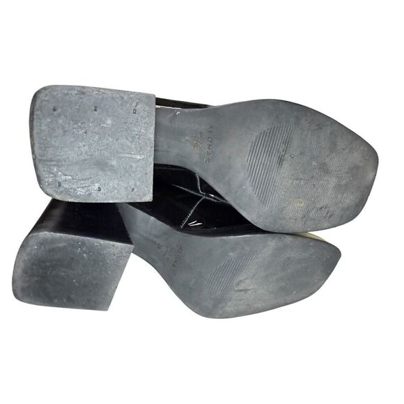 Alohas Take Off Black Patent Leather Loafers 90mm Heel Size 11 US / 41 EU - Picture 12 of 13